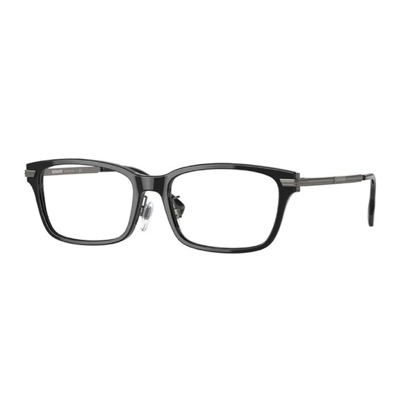 NWT BURBERRY EYEGLASSES BLACK MEN RECTANGLE EYEWEAR BURBERRY - Picture 1 of 3